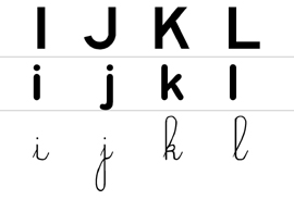Les lettres de l alphabet sous forme de bande
