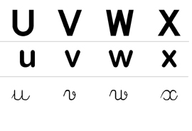 Les lettres de l alphabet sous forme de bande