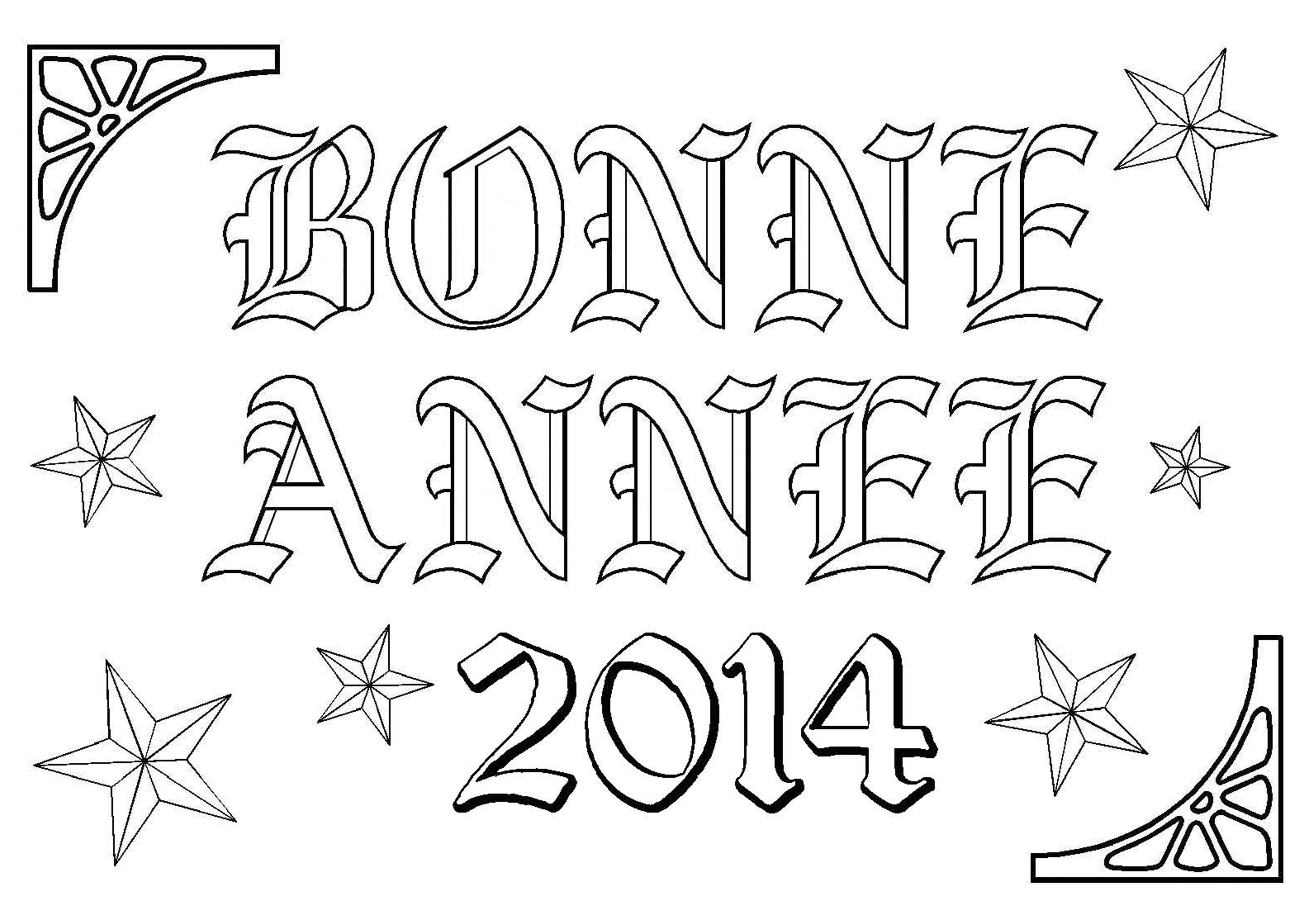 coloriage bonne annee