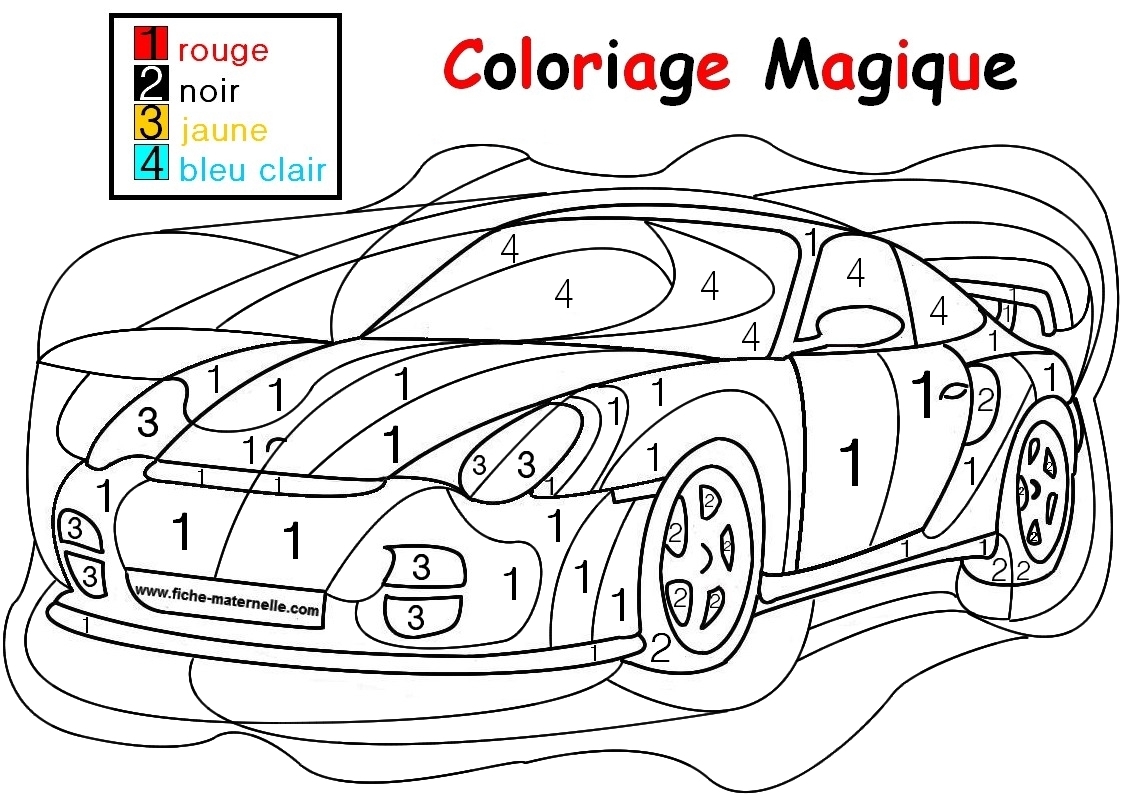 he maternelle coloriage magique auto