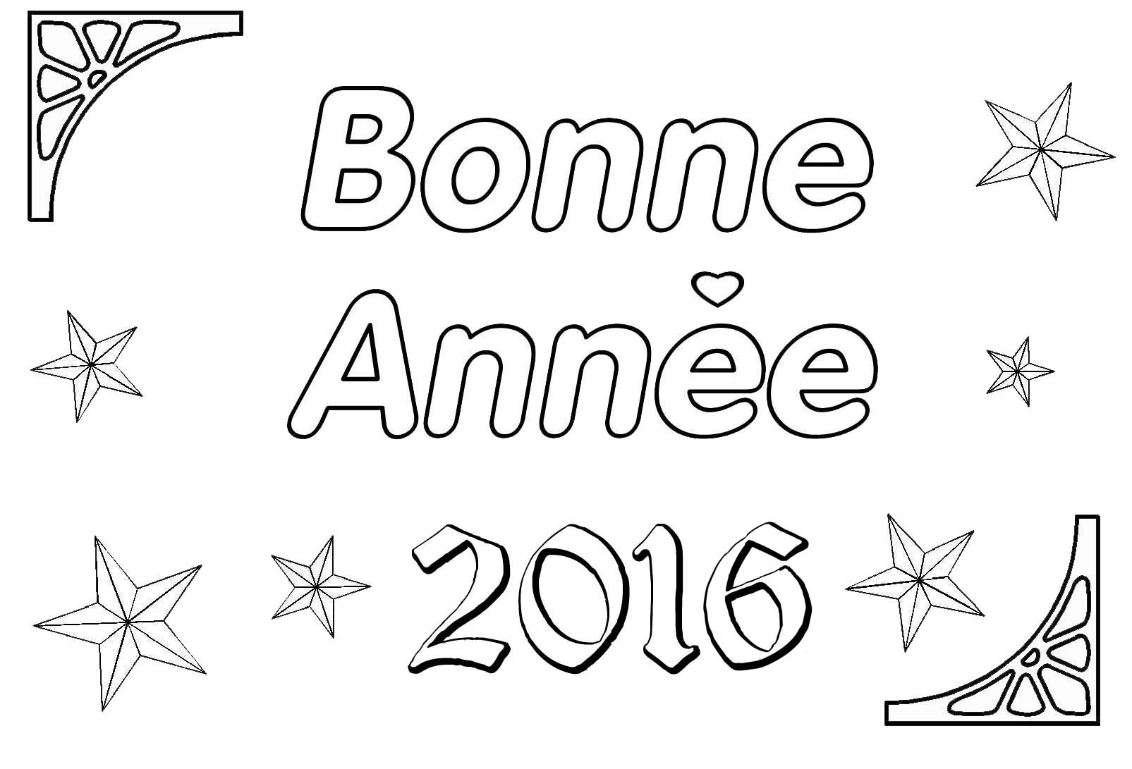 coloriages bonne annee