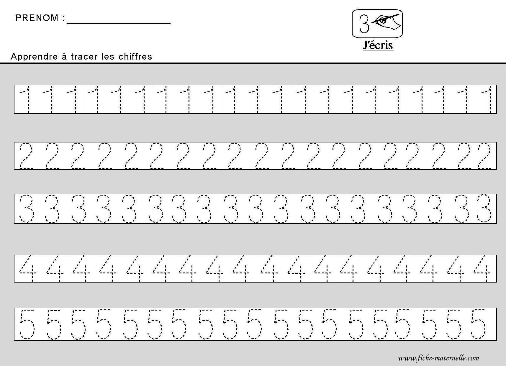 comment apprendre a ecrire les chiffres en maternelle