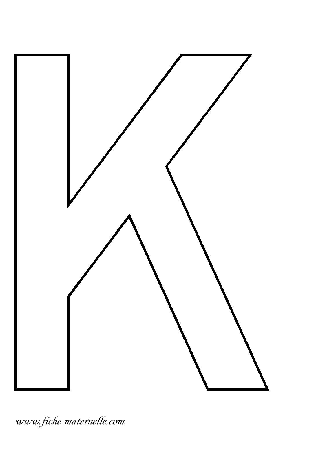 Lettres capitales K