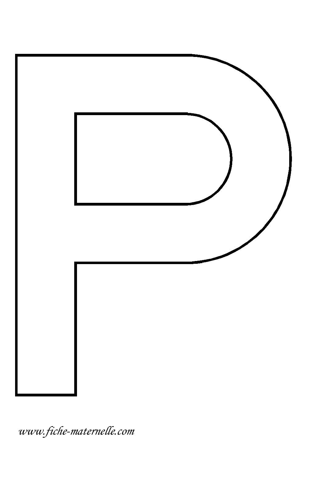 image de la lettre p