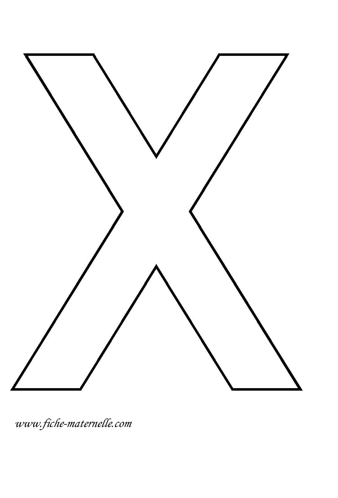pourquoi la lettre x
