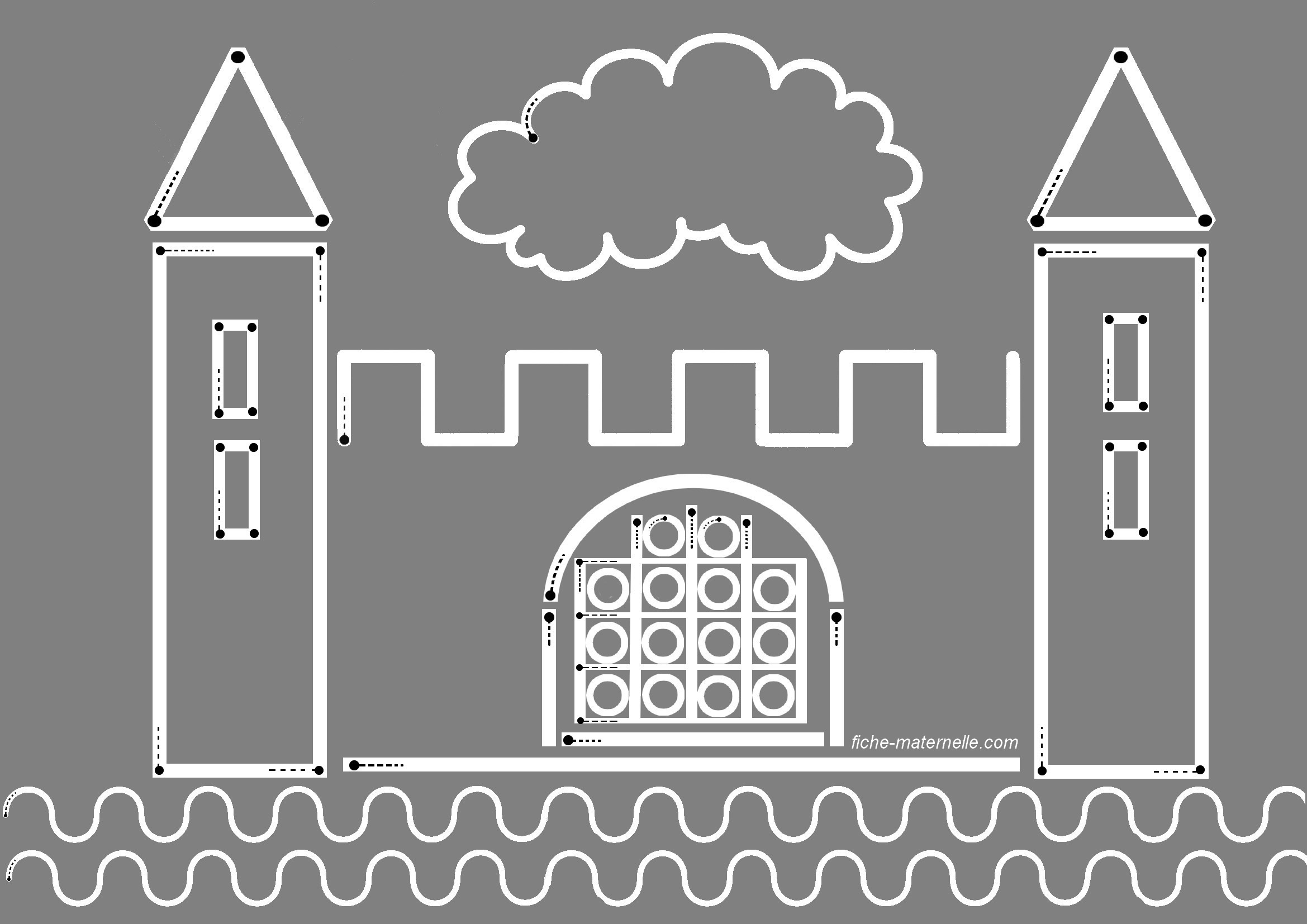 Dessin d un chateau fort