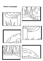 Puzzle du champignon 6 pi�ces