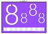 Exercice pour apprendre  tracer le chiffre 8