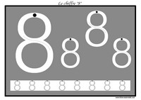 Exercice pour apprendre  tracer le chiffre 8
