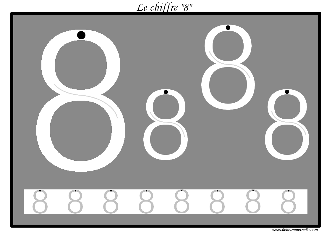 Apprendre  tracer des chiffres