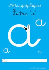 Apprendre  tracer des lettres couleurs