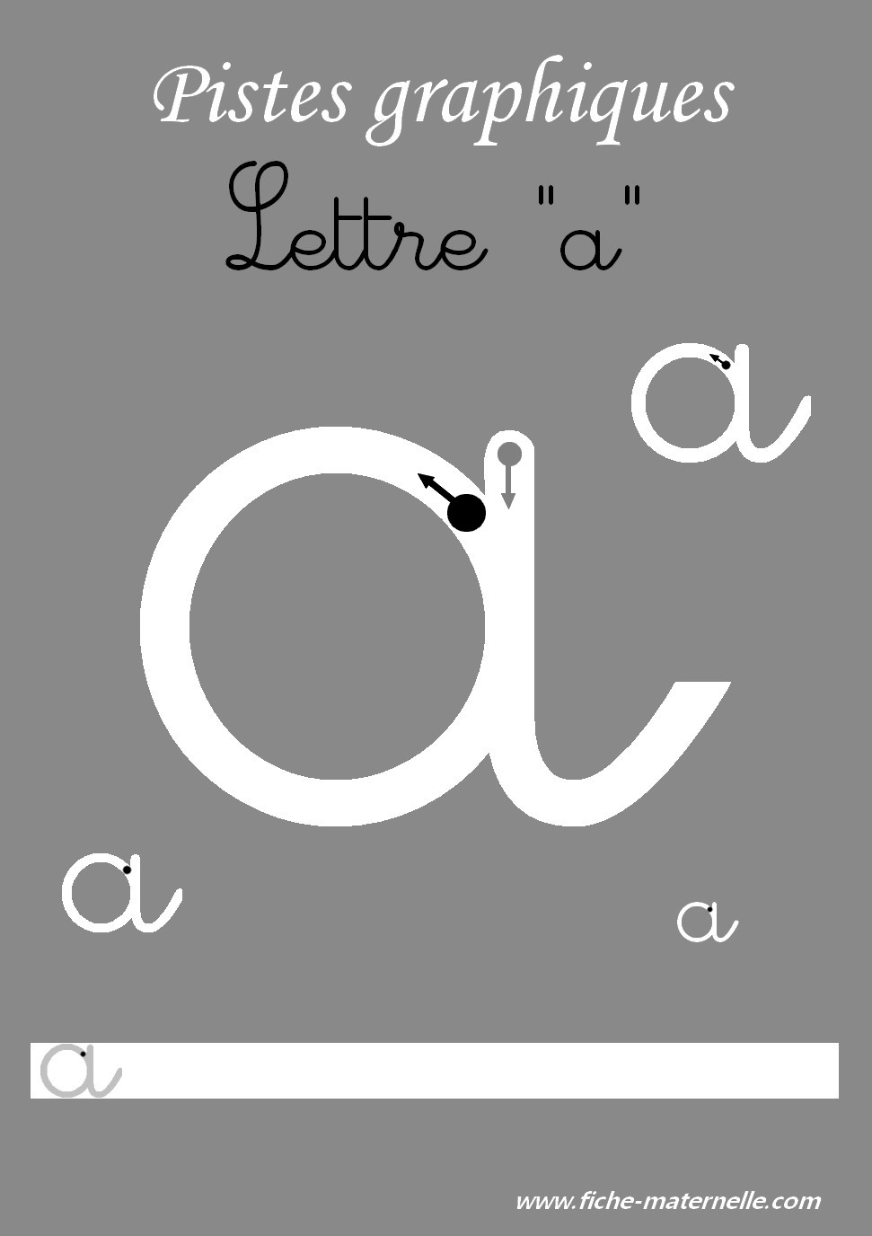 Pistes graphiques les lettres cursives