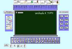 Exemple d un affichage dans la classe. Alphabet, consignes, bande numérique et comptine alphabétique