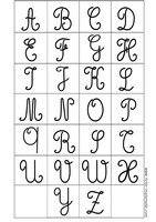 Les lettres de l alphabet sous forme d une frise