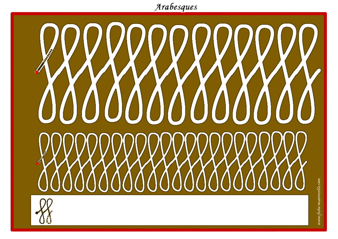 pistes graphiques arabesques