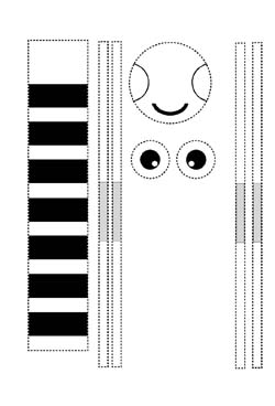 Obtenir une araigne en volume par pliages et collages