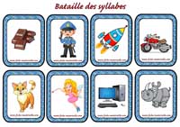 Jeu de carte sur les syllabes