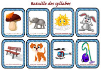 Jeu de carte sur les syllabes