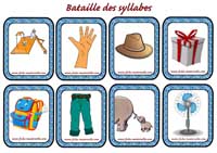 Jeu de carte sur les syllabes