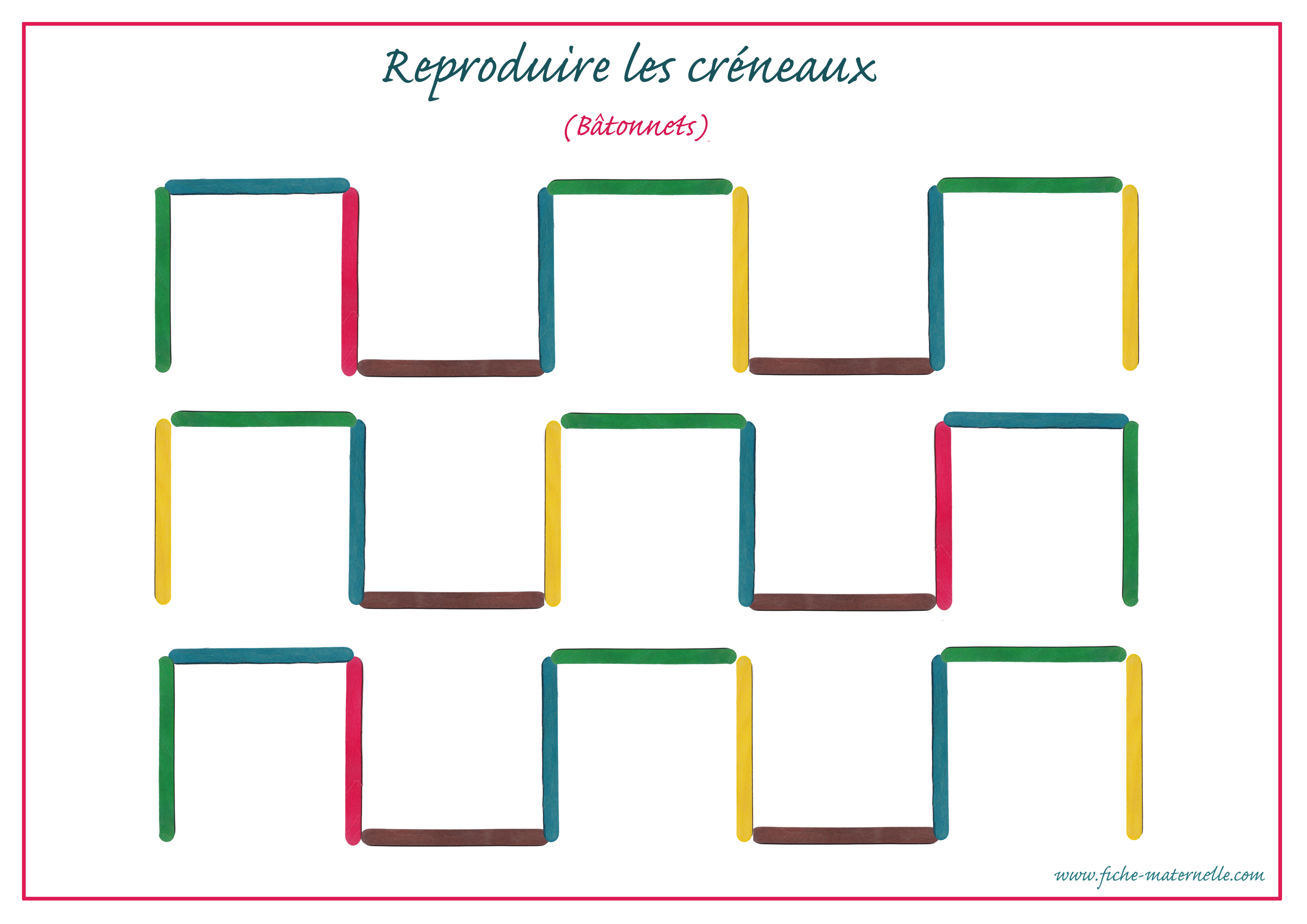 Modle crneaux avec btonnets