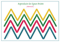 Reproduire des lignes brises avec des btonnets