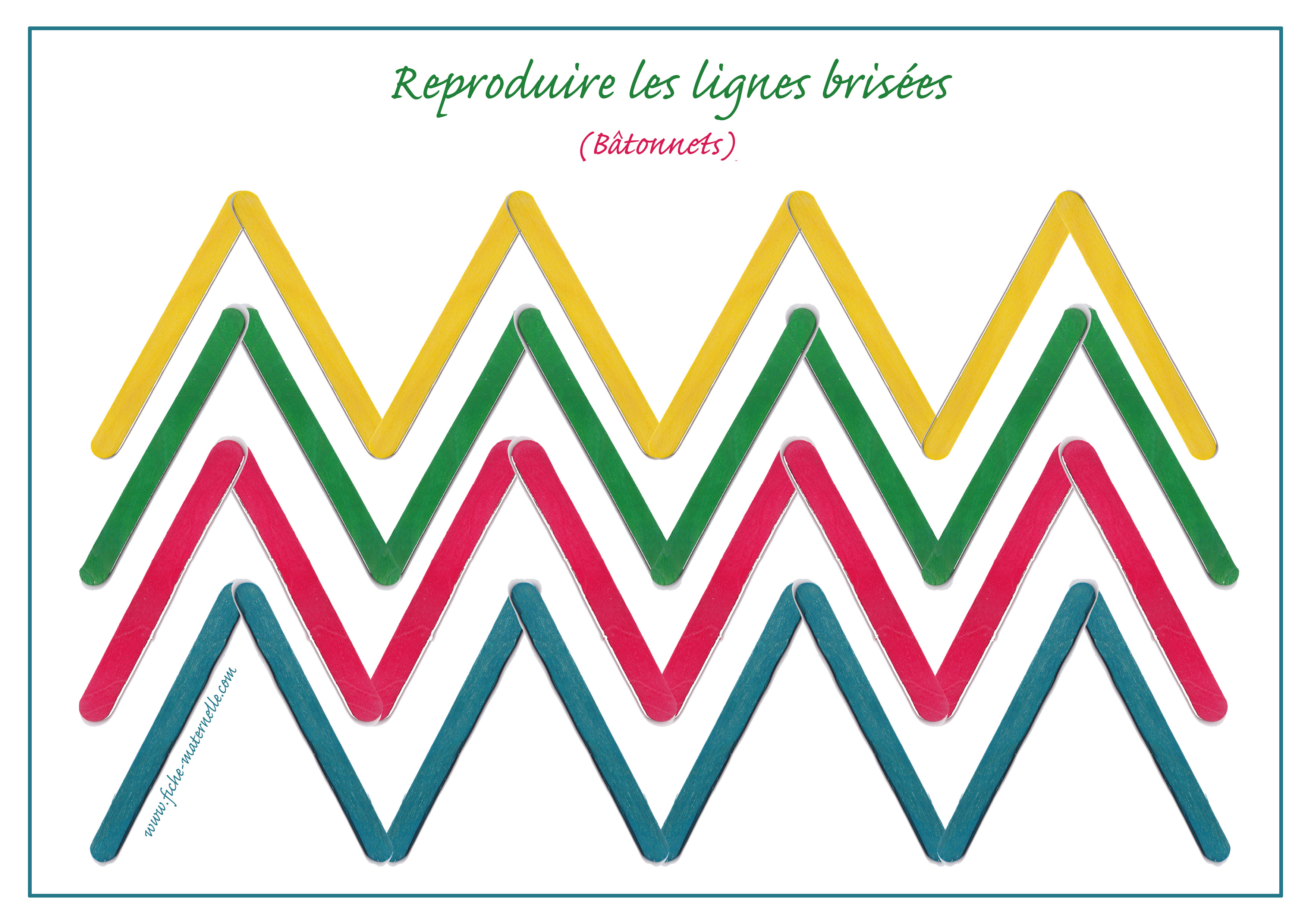 Modle lignes brises avec btonnets