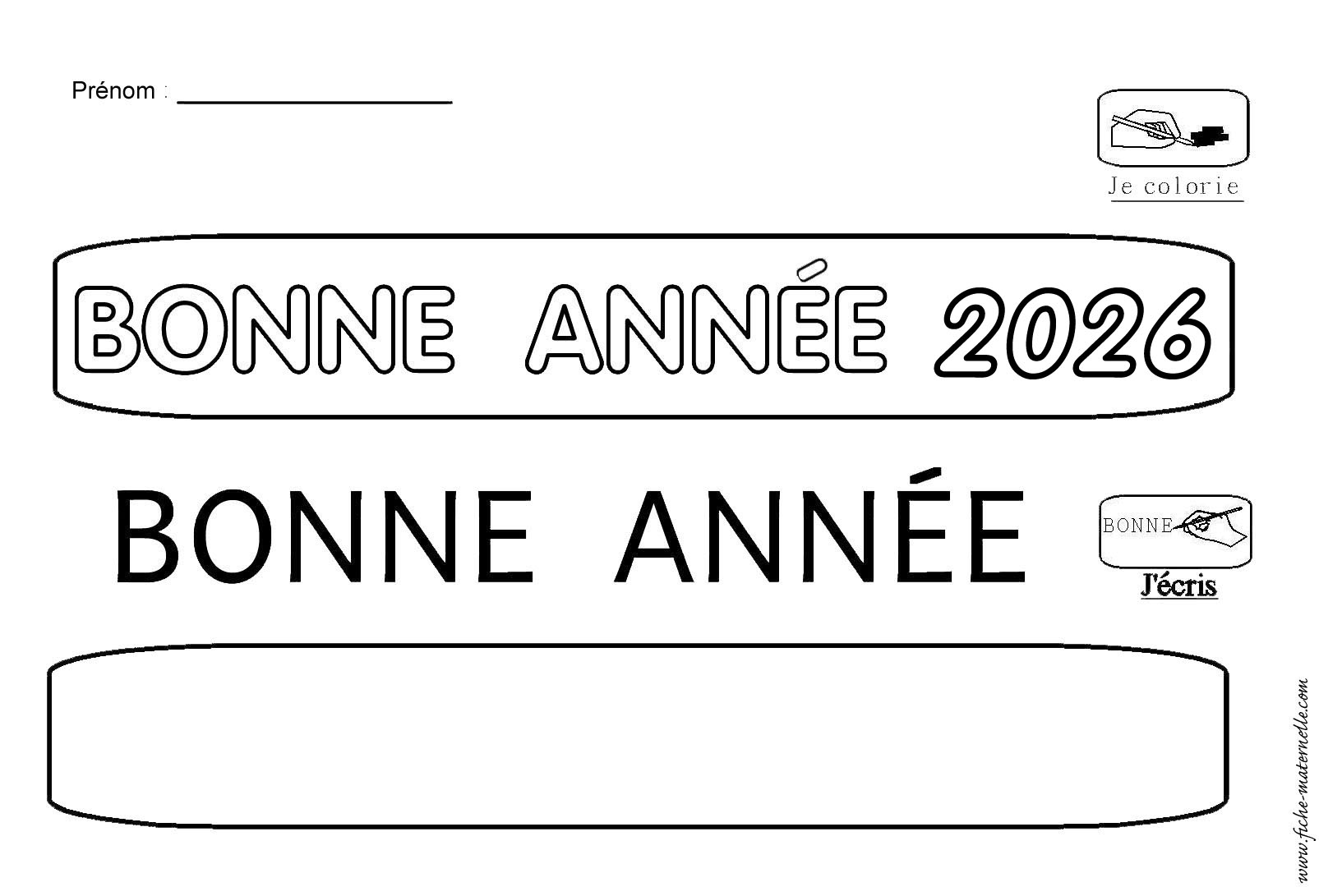 Fiche sur la Nouvelle Ann�e 2026