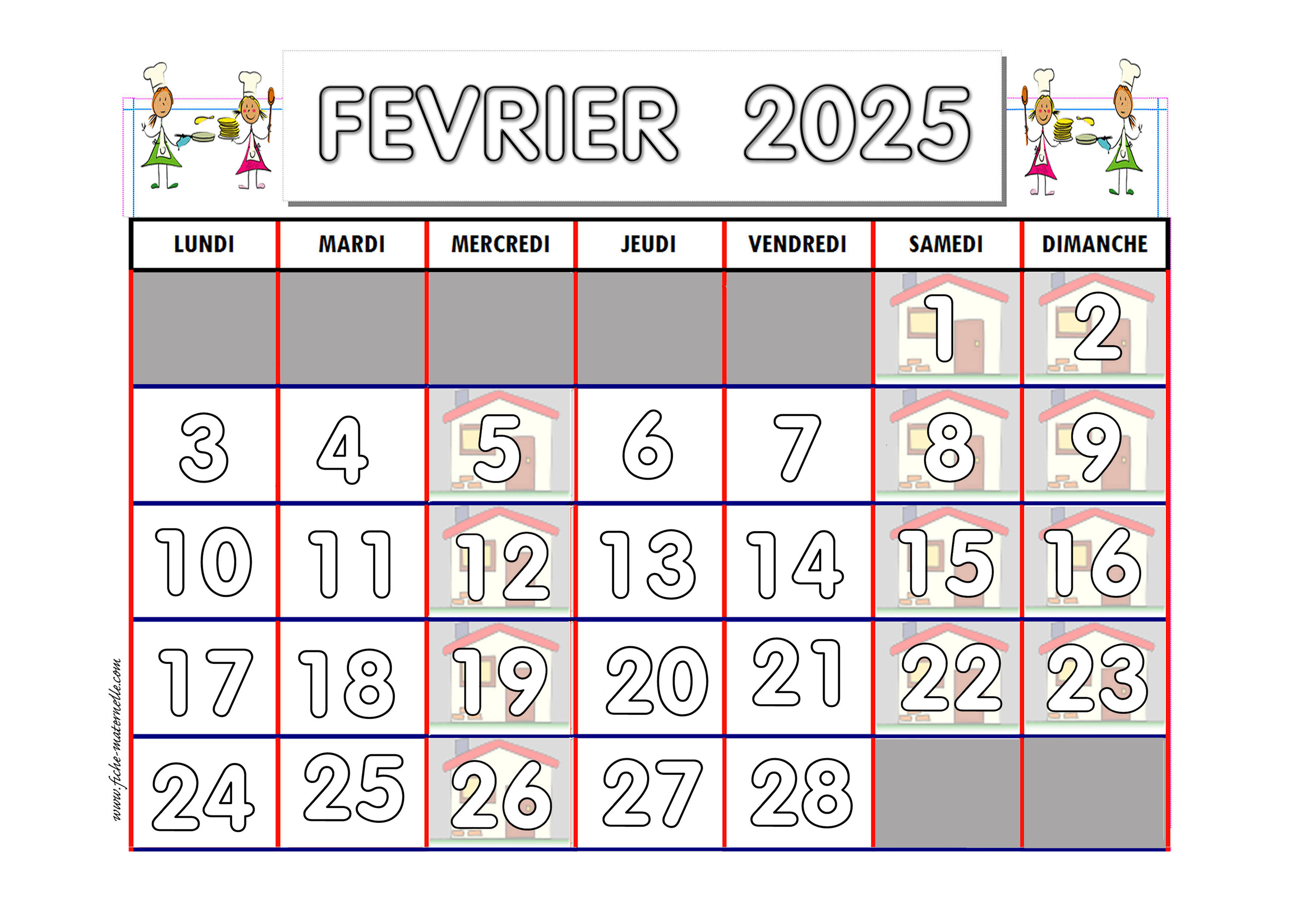 Calendrier Adapté Aux Maternelles Et Préscolaires 2023 2024