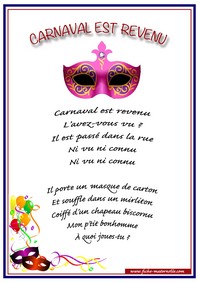 Posies sur le thme du carnaval