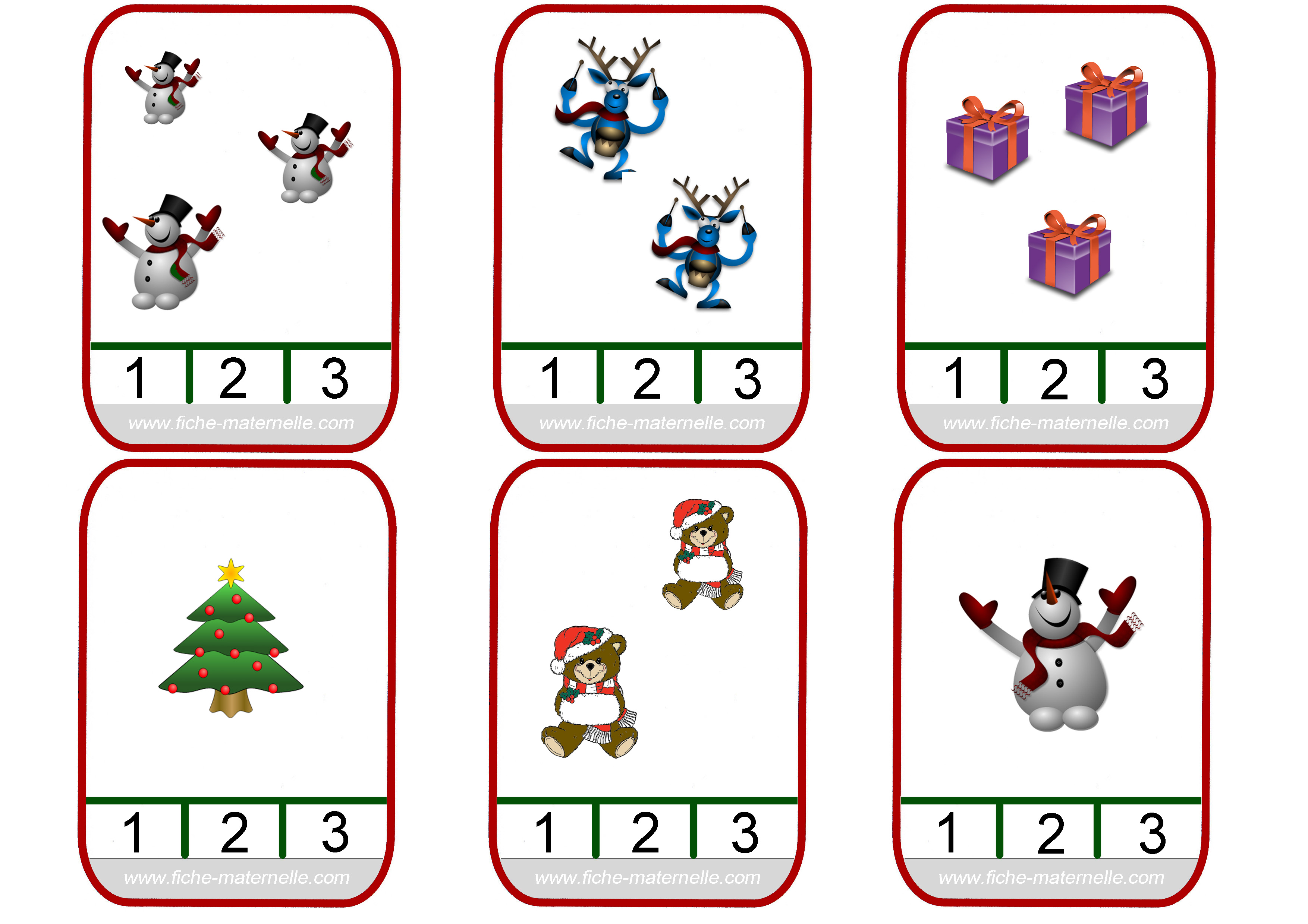 Mathematiques Sur Le Theme De Noel En Maternelle Et Cp