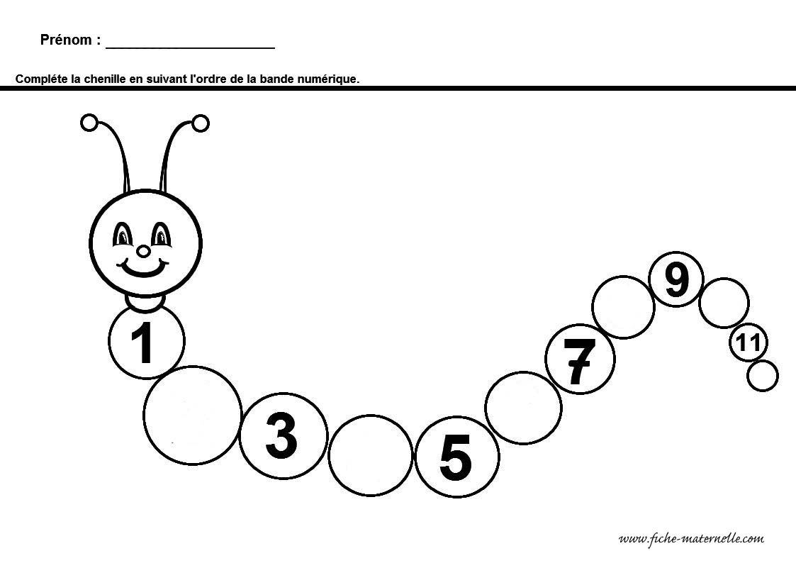 Completer La Bande Numerique En Maternelle Et Cp Sur Le Theme De La Chenille