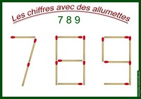 Les chiffres 7 8 9