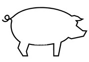 Coloriage un cochon