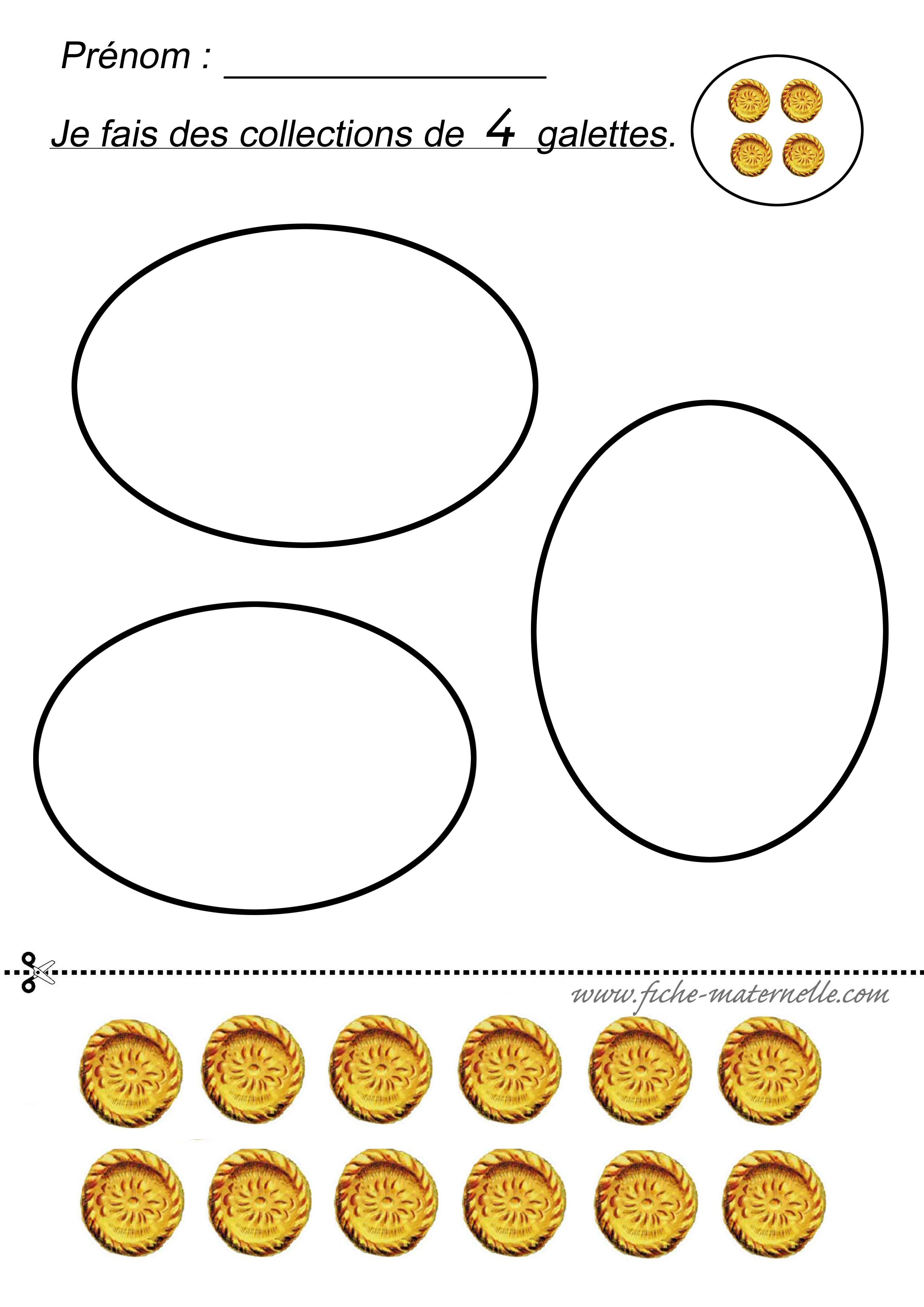 Faire des collections de 4 galettes