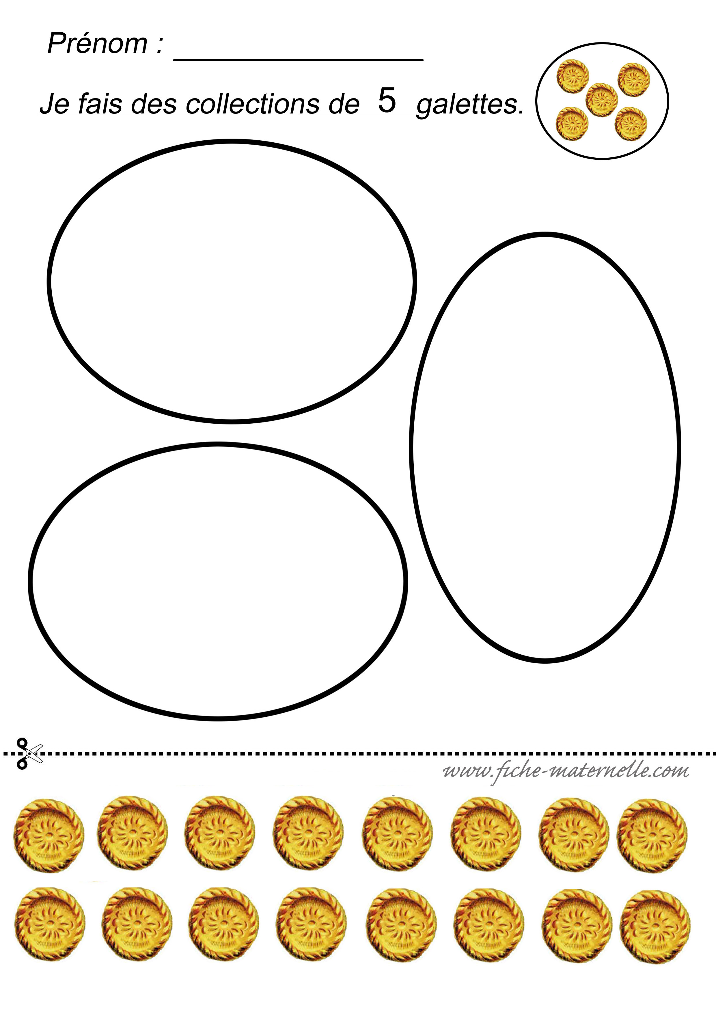 Faire des collections de 4 galettes