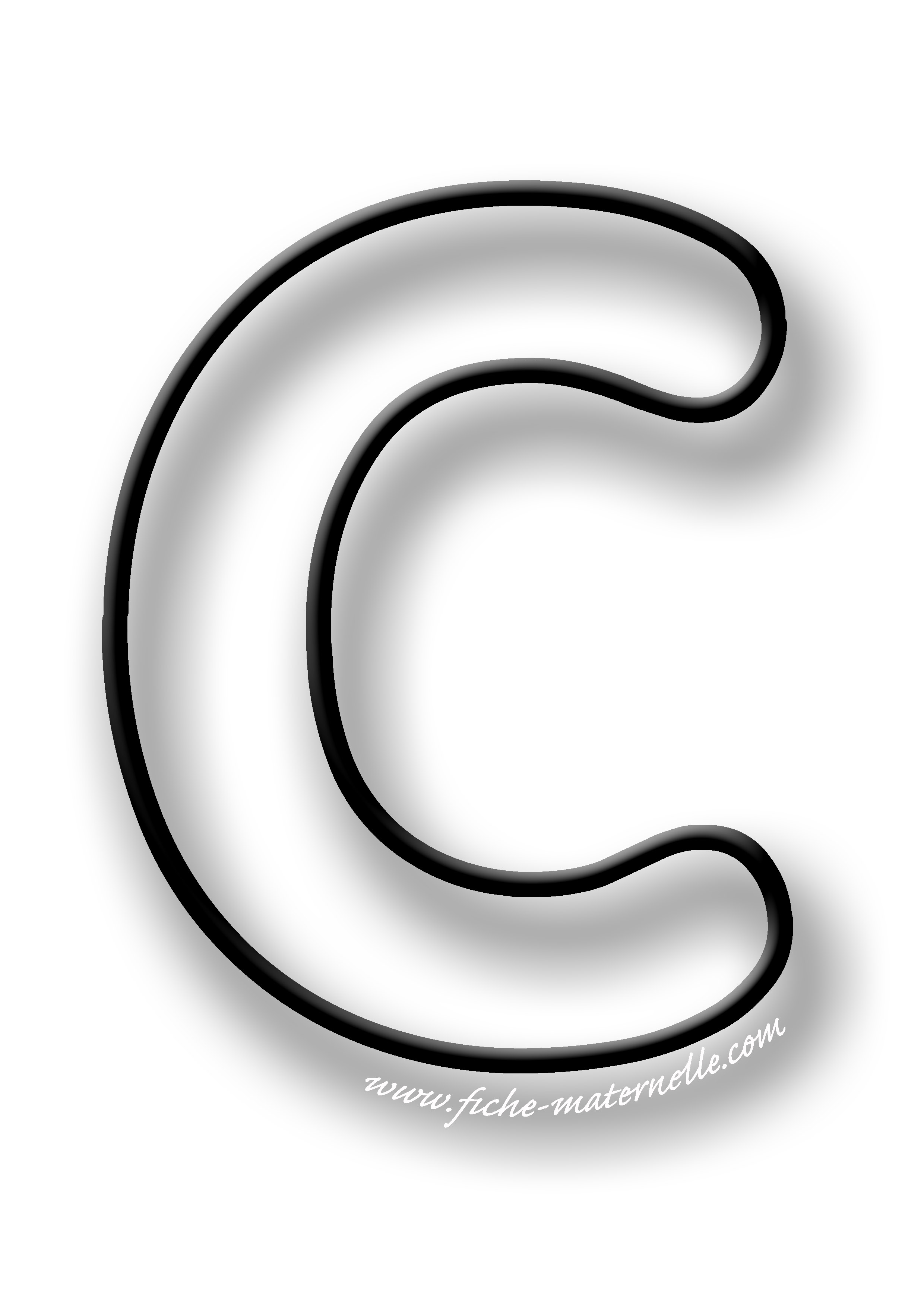 Coloriage de la lettre C