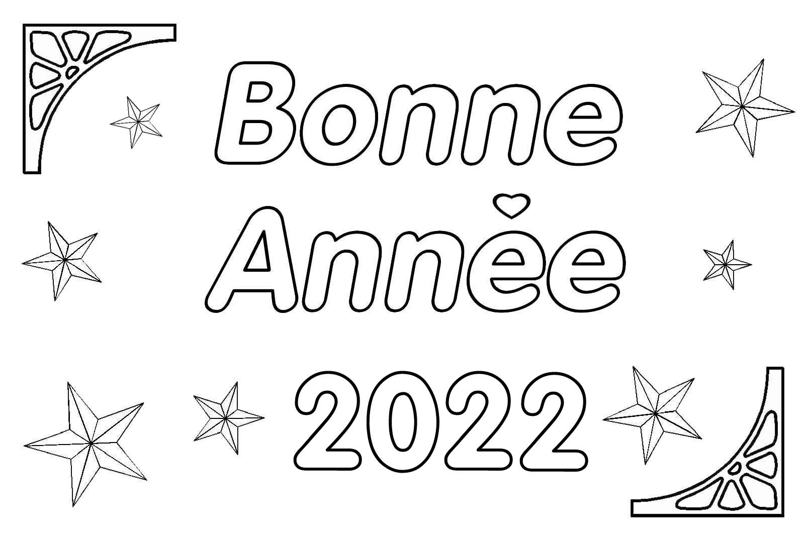 Coloriage sur le thème de la Nouvelle Année en maternelle