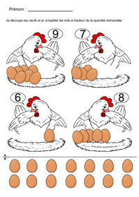 Dnombrer sur le thme de la poule