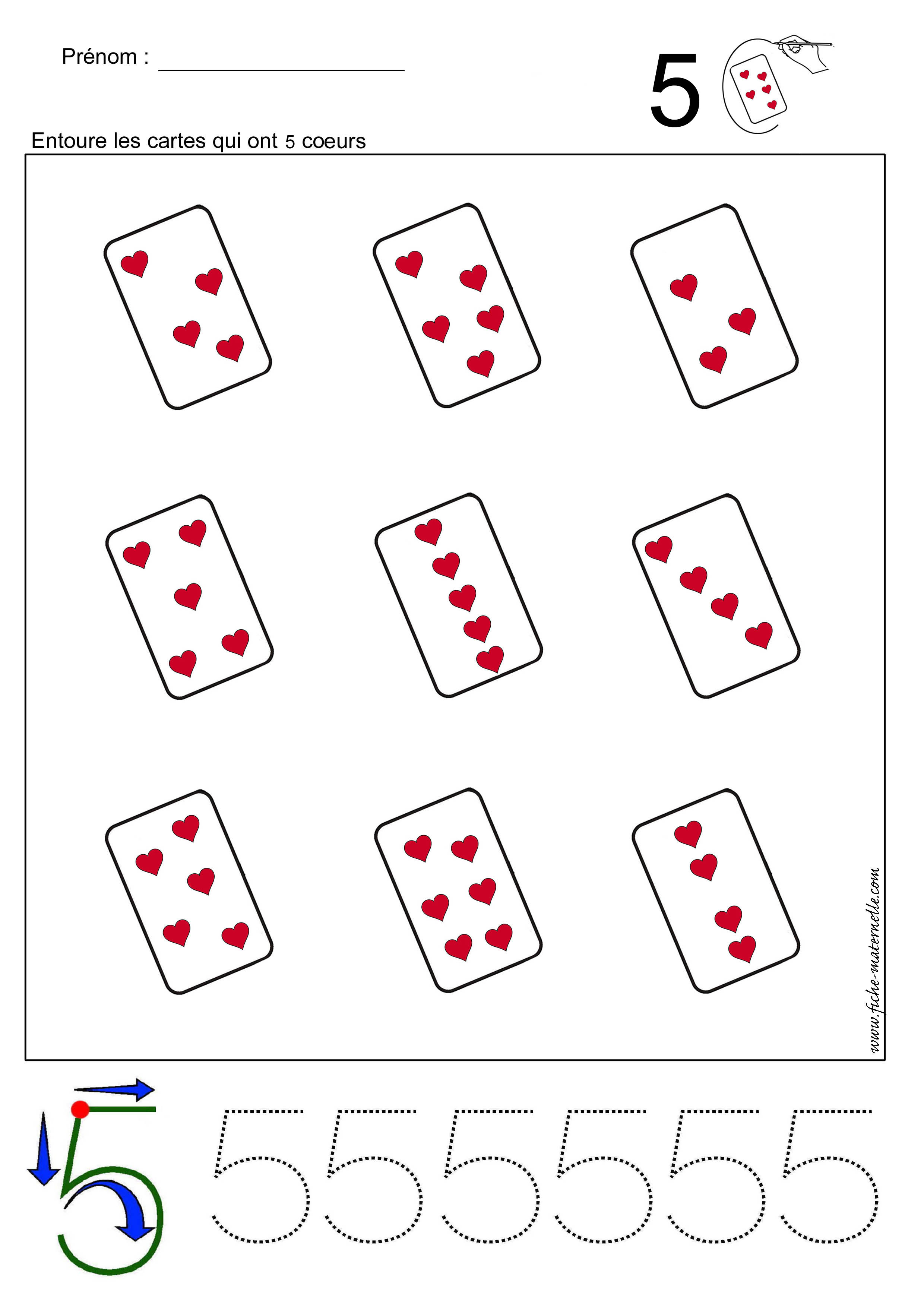 Compter de petite quantit en maternelle