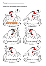 Dnombrer sur le thme de la poule