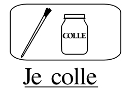 consigne JE COLLE  afficher dans la classe