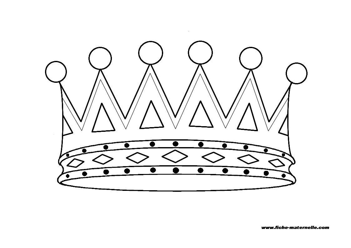 Fabuleux Coloriage de couronne de roi pour enfants de maternelle PS MS et GS ZJ22