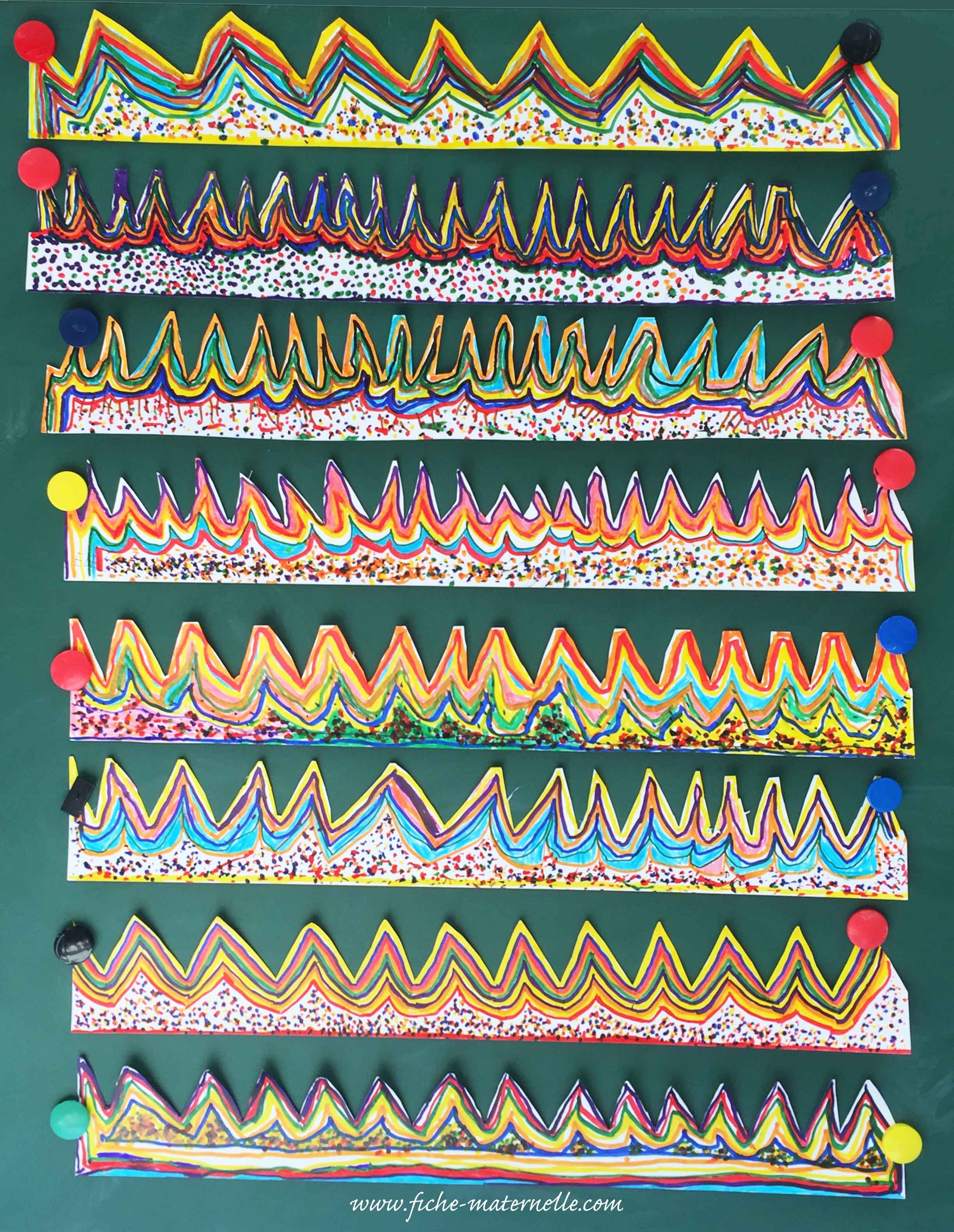 Fabriquer une couronne des rois lignes et points