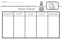 Completer le tableau des differentes critures 1