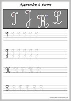 Apprendre  tracer des lettres majuscules