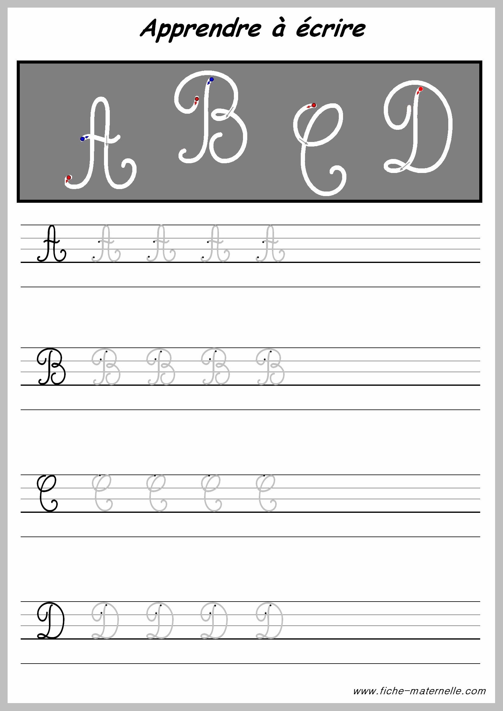 Exercices Lettres Alphabet Maternelle SGDX