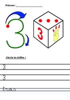 apprendre  crire les chiffres