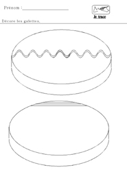 Reproduire les lignes brises et horizontales sur les galettes