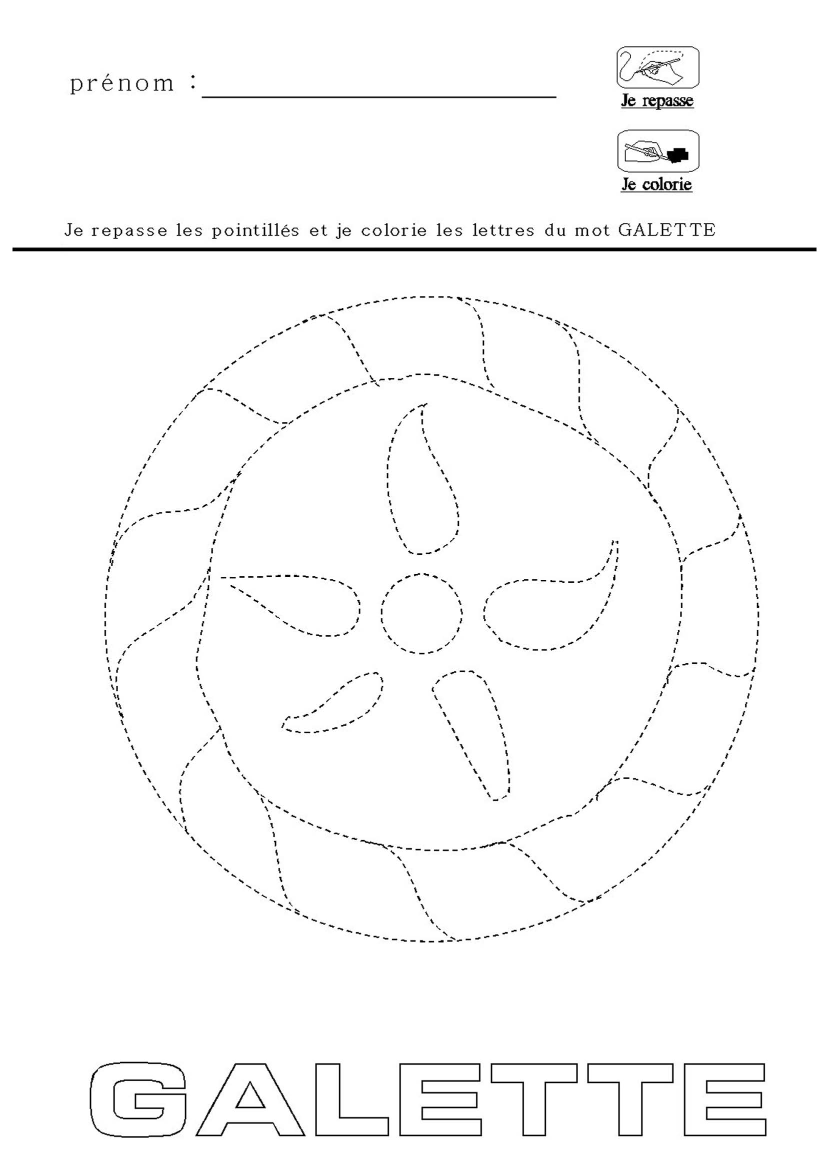 fiche de graphisme sur la galette