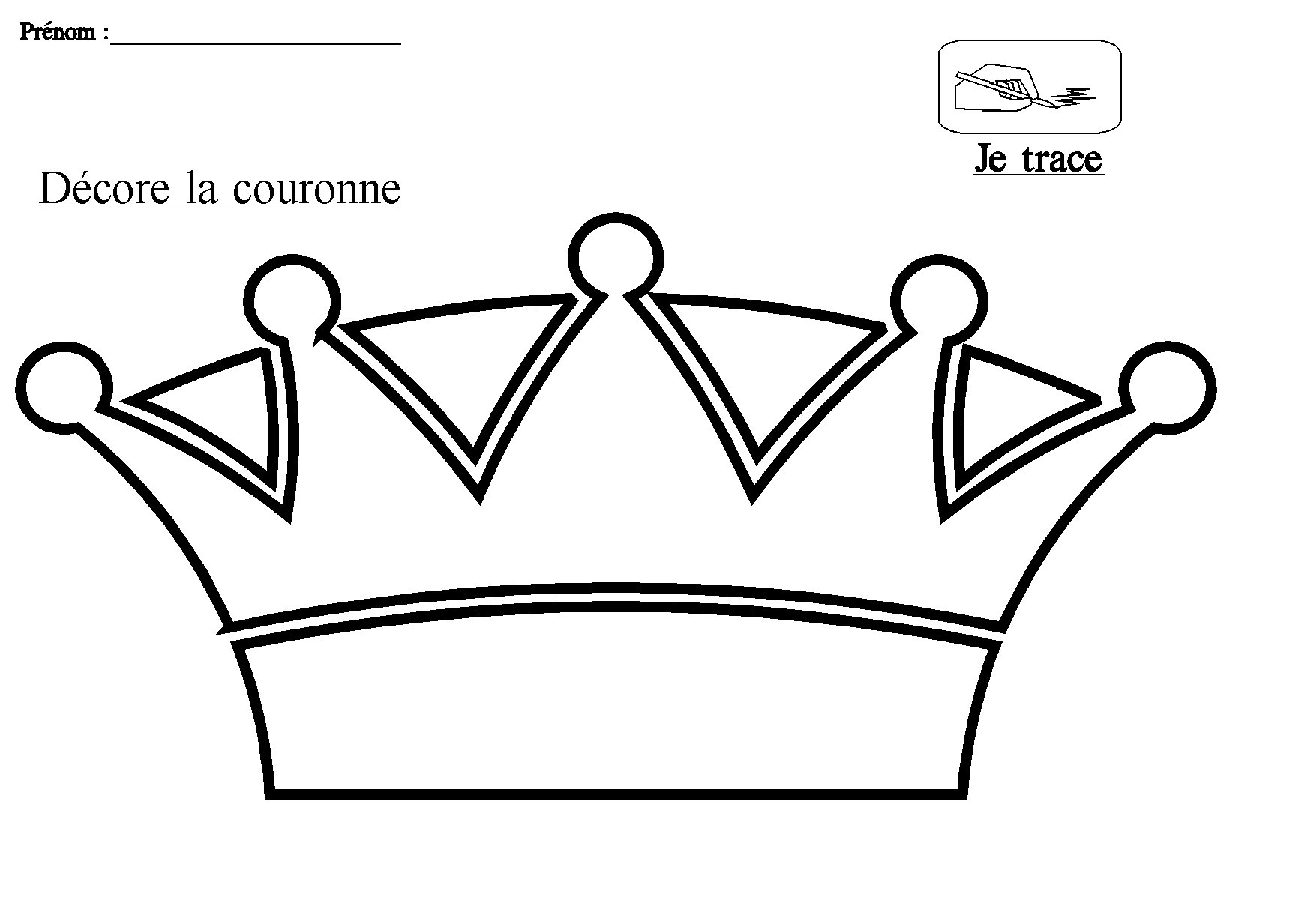 Coloriage Couronne De Roi